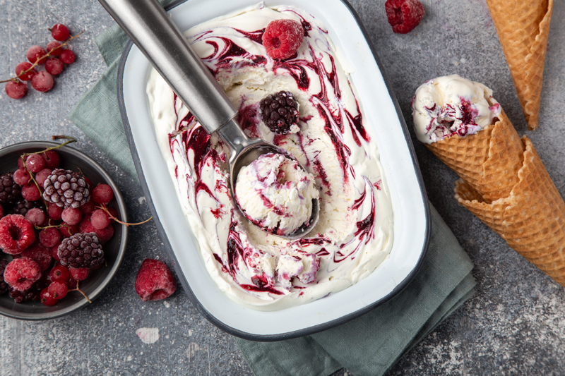 Helado de yogur: un tentempié saludable